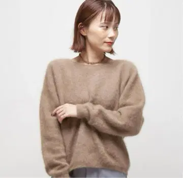 [ 새상품급 ] Omekashi 오메카시 라쿤 니트 브라운