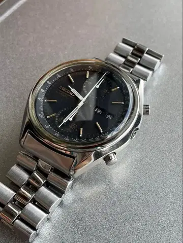 레어 세이코 크로노그래프 금 블랙 팬더 6138-8020