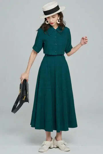 twentie [ 기린에게 빵을 먹여줘 ] 클래시컬 패턴 블라우스