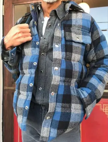 보이즈 마켓 / CRESCENT DOWN WORKS 블록 체크 다운