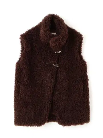 새상품 완판 SANTE 크림프 인조 모피 베스트 M