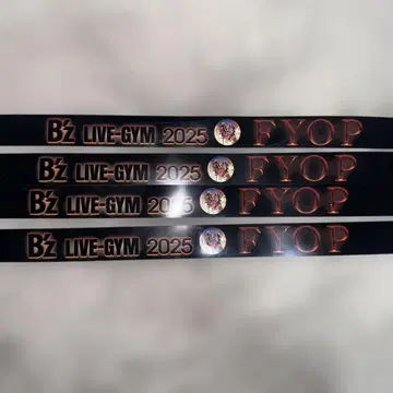 B'z LIVE-GYM 2025 FYOP 4개 세트 은색 테이프