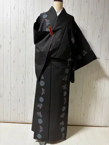 미사용 나비와 손북 모양 오시마 명주 m4402