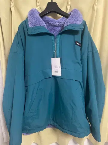 java 리버서블 하프 지퍼 나일론 보아