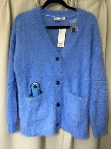 SUNSUN 자수 가디건 M 사이즈 라이트 블루 GU