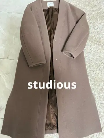 studious 노카라 롱 코트
