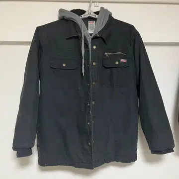 Genuine Dickies 후드 부착 자켓 블랙 L 사이즈