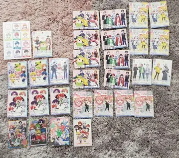 컬러풀 피치 집합 카드 엽서