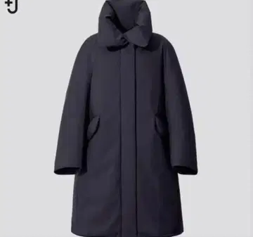 UNIQLO+J 하이브리드 다운 자켓 질 샌더 S 네이비