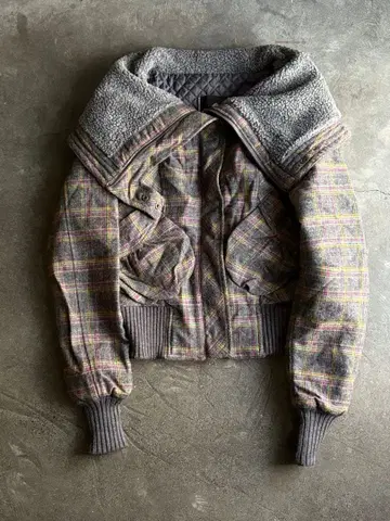 fornarina italy n-2b style plaid jacket