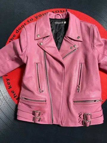 핑크 라이더 자켓