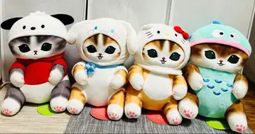 mofusand x 산리오 캐릭터즈 BIG 봉제 인형 4개 세트