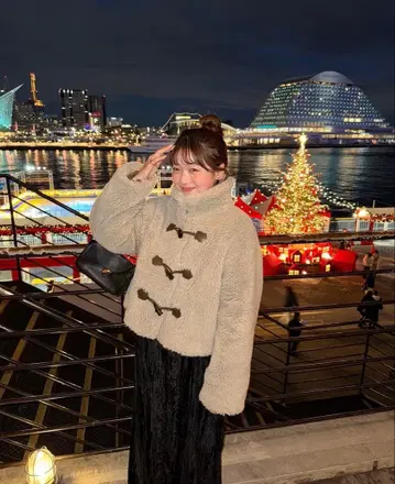 인터 팩토리 라메 보아 스탠드 자켓 유즈키