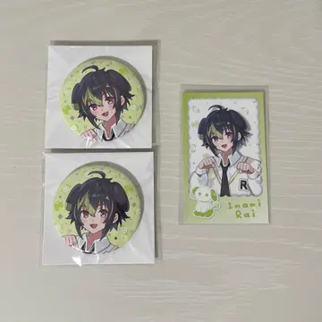 이하 라이 완냥 폴라로이드풍 카드 캔뱃지