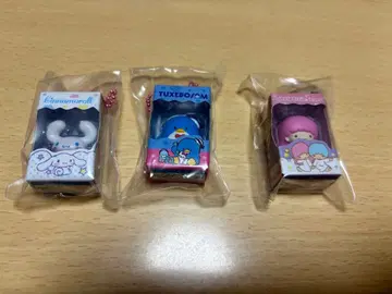 초코박스 산리오 스트랩 포함 피규어 3개 세트