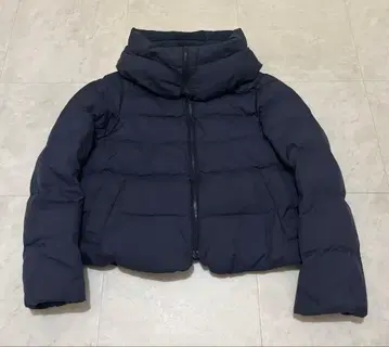 UNIQLO 네이비 숏 기장 다운 자켓