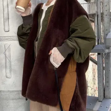 etsint 집업 자켓 브라운 올리브 그린