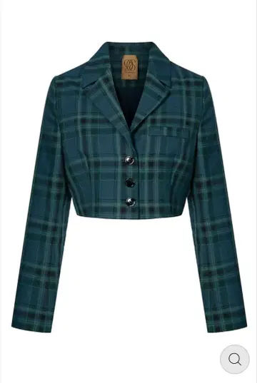 폴과 길에서 우연히 마주친 크롭 체크 자켓