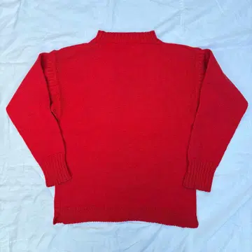 건지 스웨터 빨간색 빈티지 니트 울