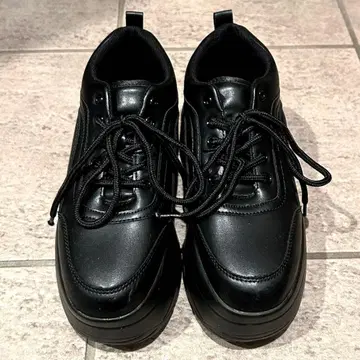 WEGO 통굽 스니커즈 블랙 M