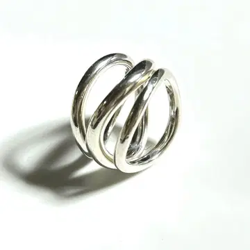 아가 agete 실버 반지 3연 반지 반지 14호 SILVER