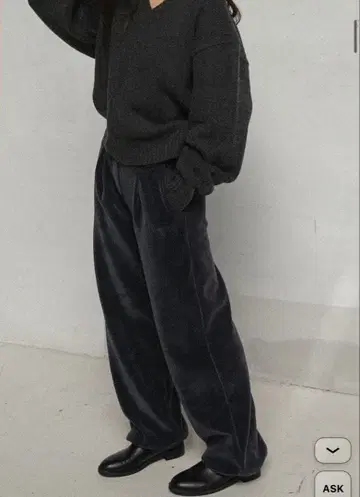 OHOTORO 와플 조거 팬츠 차콜 네이비