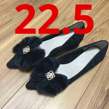 randa 펌프스 트위드 리본 퍼