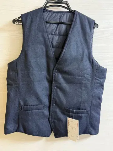 새상품 AOKI 다운 베스트 베스트 L 사이즈 리버서블 네이비