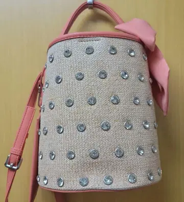 핑크 스팽글 숄더백