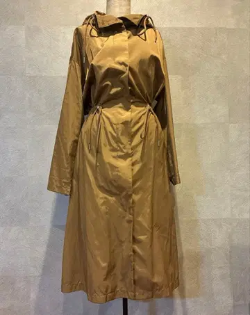 ZARA 후드 부착 카멜 계열 롱 코트