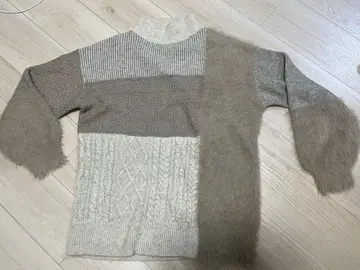 ROSE BUD 패치워크 니트