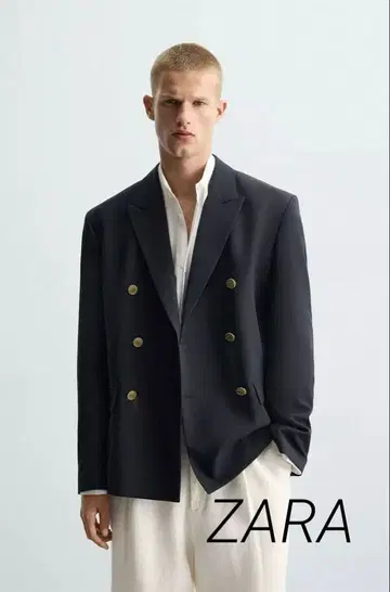 ZARA ZW COLLECTION 더블 블레이저 자켓