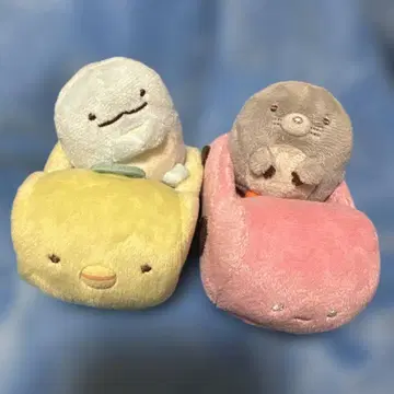스미코구라시 테노리 봉제 인형 펭귄? 자동차 카트 세트 묶음 판매