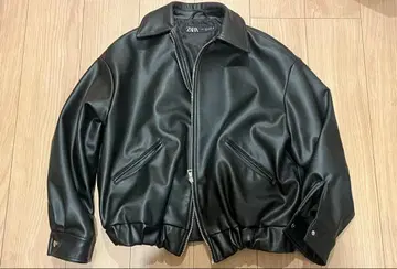 ZARA 인조 가죽 자켓