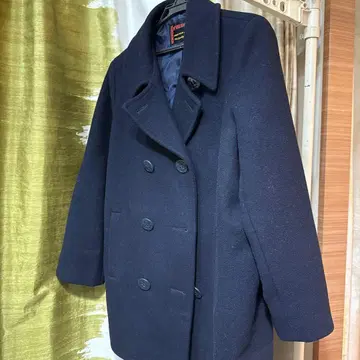 MCGREGO 네이비 피 코트 울 코트