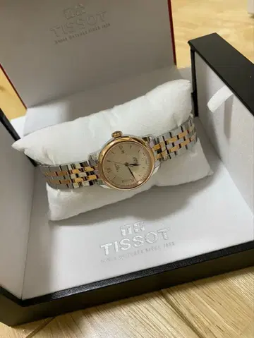 Tissot 자동 와인딩 시계 실버/로즈 골드