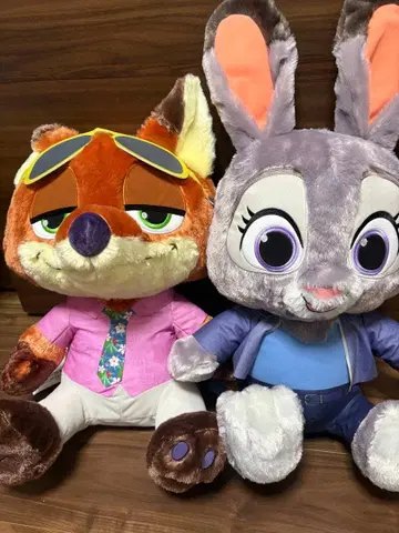 주토피아2 슈퍼 라지 봉제 인형 닉 주디 봉제 인형