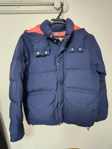 THE NORTH FACE 다운 자켓 M 네이비/오렌지