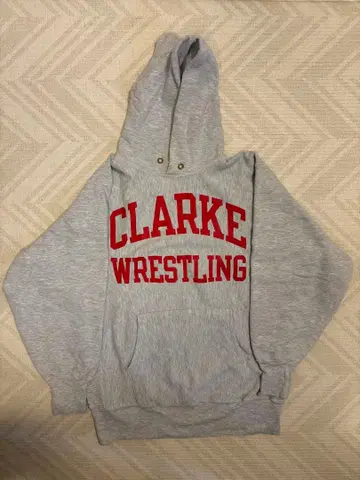 90s 자수 택 Champion reverse weave 후드티