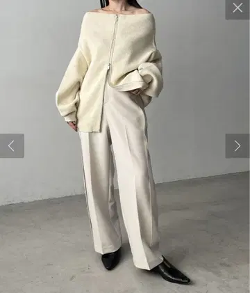 CAPRICIEUX LEMAGE W 지퍼 보트넥 니트