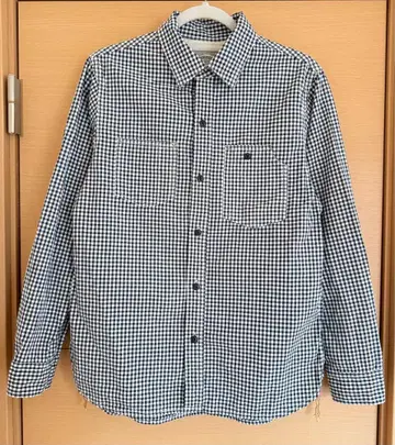 블랙 체크 롱 슬리브 셔츠 휴스턴