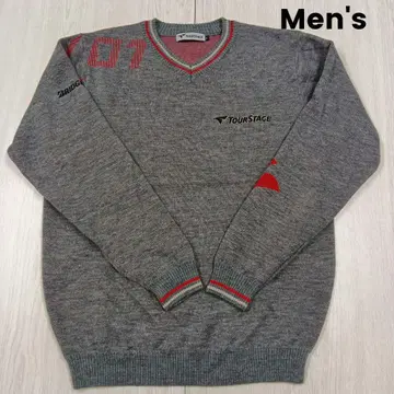 [ 새상품급 ] TOURSTAGE 남성용 골프웨어 니트 스웨터 L