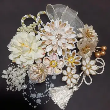 츠마미세공 머리 장식 성인식 결혼식 졸업식