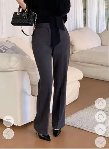 아뜨랑스 피치 기모 세미 부츠컷 팬츠 슬랙스 택 포함 미사용 새상품