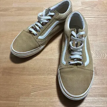 Vans 베이지 스웨이드&코듀로이 로우컷 스니커즈