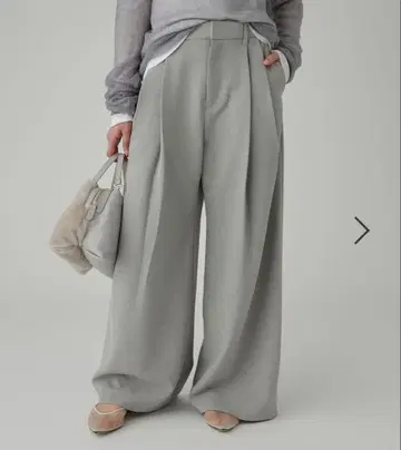 바빌론 더블 크로스 2 턱 와이드 팬츠