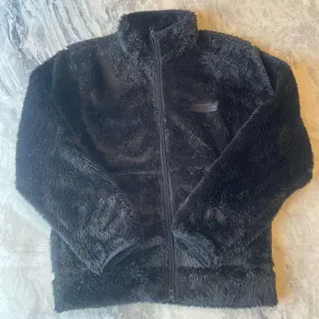 [ Champion ] 보아 플리스 풀 집업 후드티 블랙 L