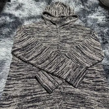 ZARA 후드 부착 니트 후드티 L 사이즈