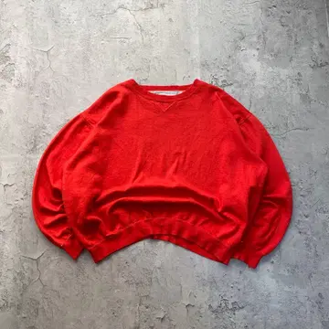 00's GEAR USA 구제 무지 맨투맨 트레이닝복 레드 XL 사이즈