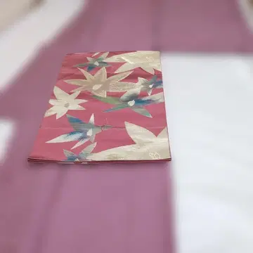 순수 실크 이로무지 이중 기모노와 나고야 오비 2점 세트 4800엔